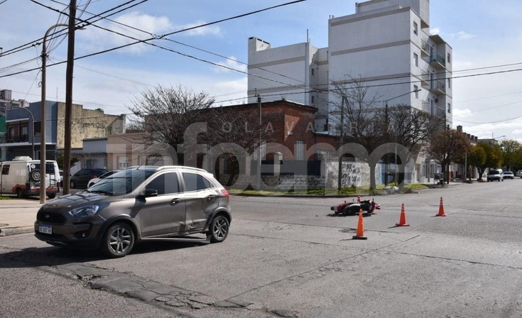 Fuerte choque cerca del Hospital Municipal