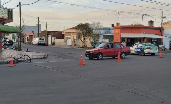 Atropellaron a una ciclista menor de edad