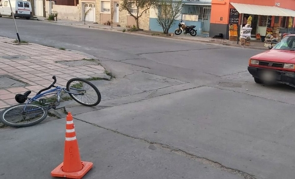 Atropellaron a una ciclista menor de edad